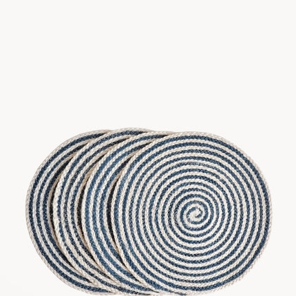 Kata Spiral Placemat - Blue (Set of 4)
