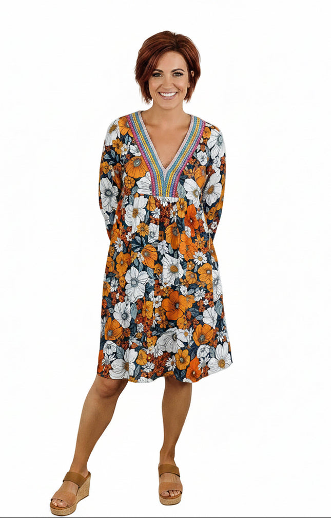 Blakely Floral Long Sleeve Dress