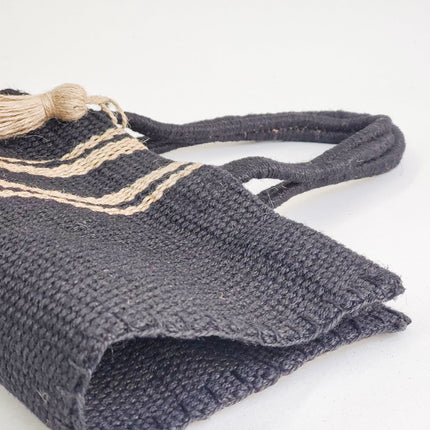 Naya Jute Tote Bag - Black