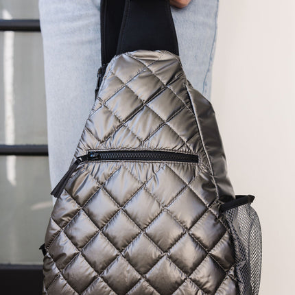 Veranda Sling Backpack- Gun Metal