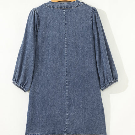 Autumn Tied Pleated Mini Dress