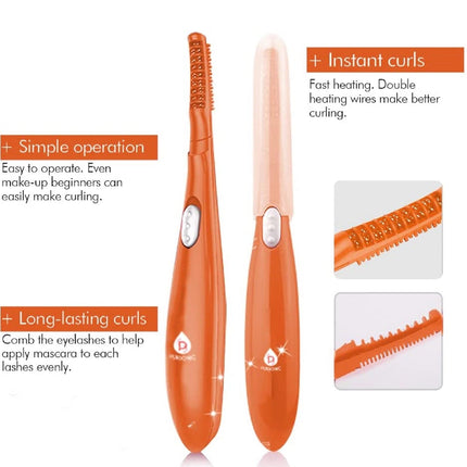 Heated Eyelash Curler With Comb