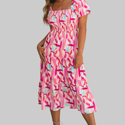 Dalia Smocked Ruffle Tiered Dress