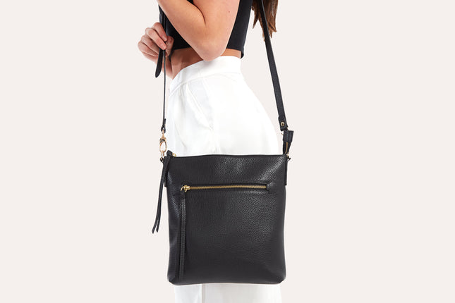 Black Pebble Crossbody