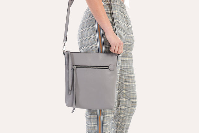 Grey Pebble Crossbody