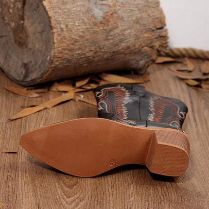 Mackenzie Western  Faux Leather Boots