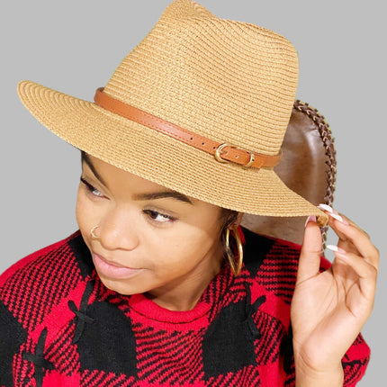 Belted Panama Fedora