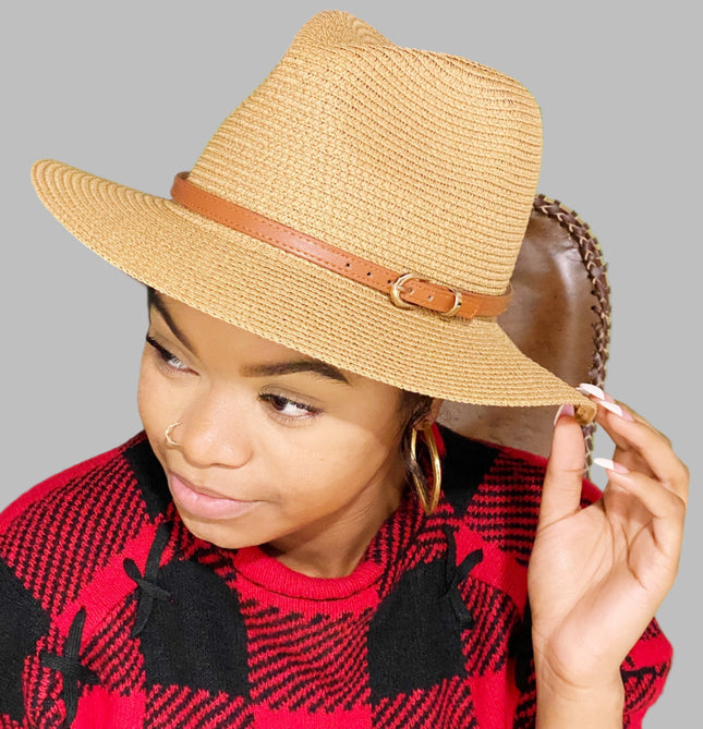 Belted Panama Fedora