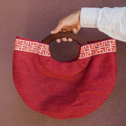 Half Moon Clutch - Red