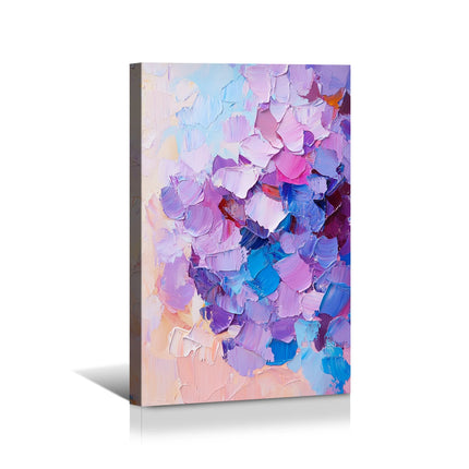 Impasto Hydrangea Canvas Wall Art
