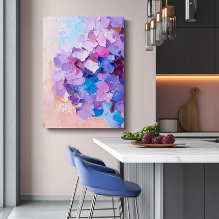 Impasto Hydrangea Canvas Wall Art