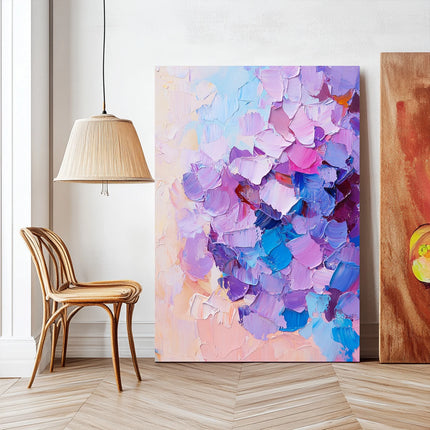 Impasto Hydrangea Canvas Wall Art