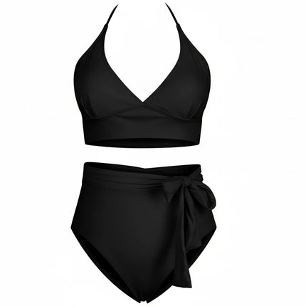 Lovely Vibrant Plus Size Bikini Black