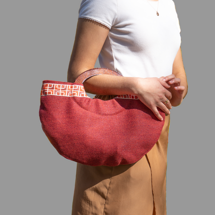 Half Moon Clutch - Red