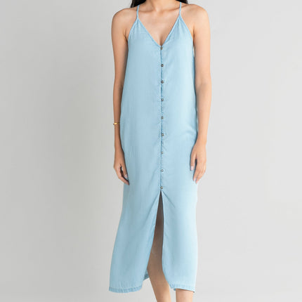 In The Mood For Denim Midi Dress