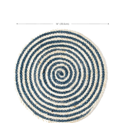 Kata Spiral Placemat - Blue (Set of 4)