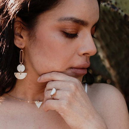 Nho Be Mini Triangle  Charm Necklace