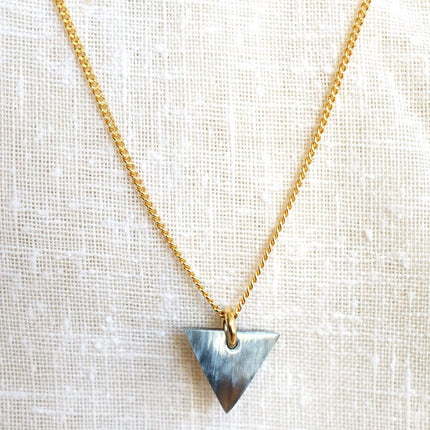 Nho Be Mini Triangle  Charm Necklace