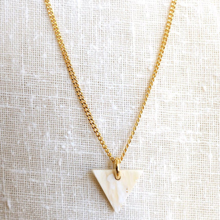 Nho Be Mini Triangle  Charm Necklace