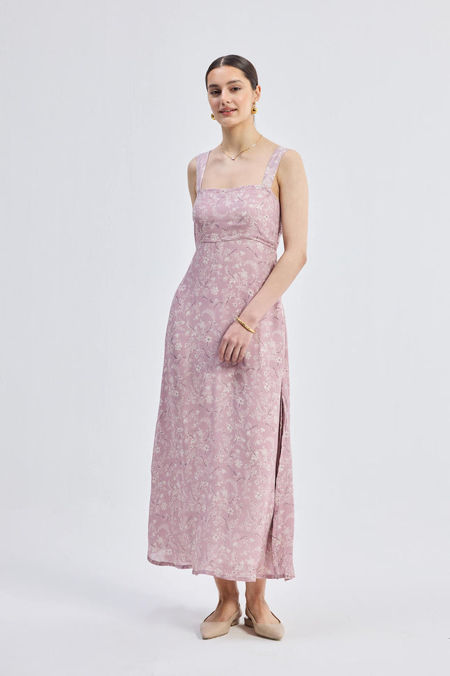 Perfect Floral Maxi in Pink