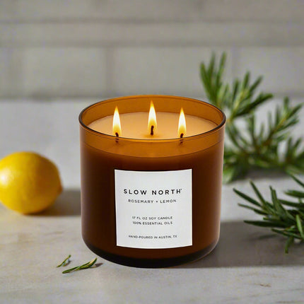 Rosemary + Lemon - Signature 3-Wick Candle
