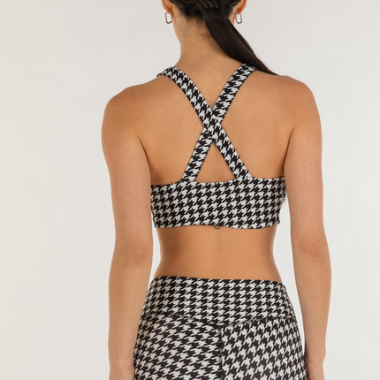 Elsa Fleece V Neck Longline Bra