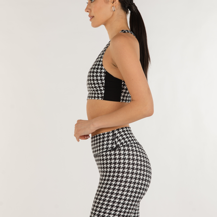 Elsa Fleece V Neck Longline Bra