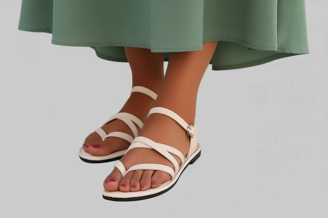 Strap Theory Sandals - Beige