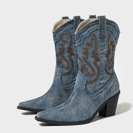 Blue Jean Cowboy Boots