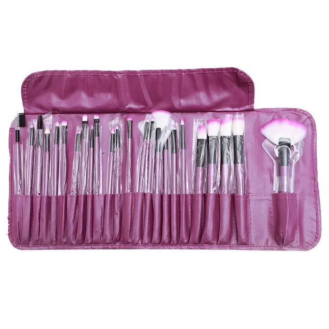 Makeup Brush 24 Piece - Purple