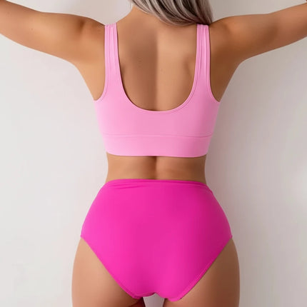 High-waist Bikini - Pink