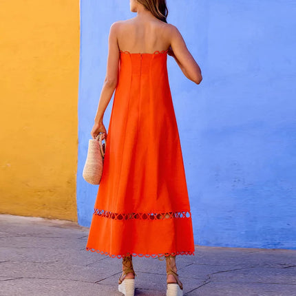 Women's Lacy Strapless Dress