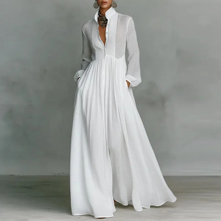 Flow In Elegance Dress - White
