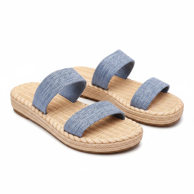Denim Flat Slippers
