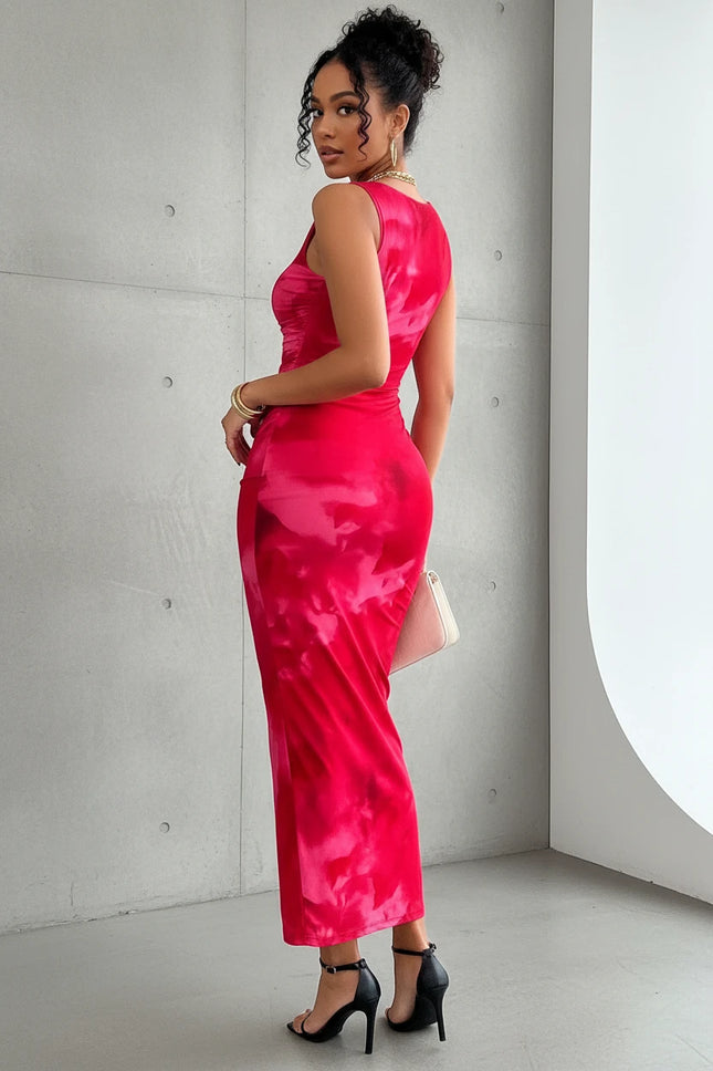 Urban Good Vibe Dress - Rose Red