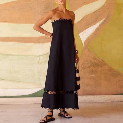 Women's Lacy Strapless Dress