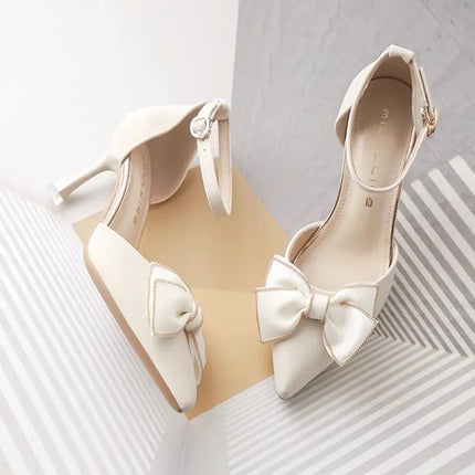 Pretty Knot Heels - Beige