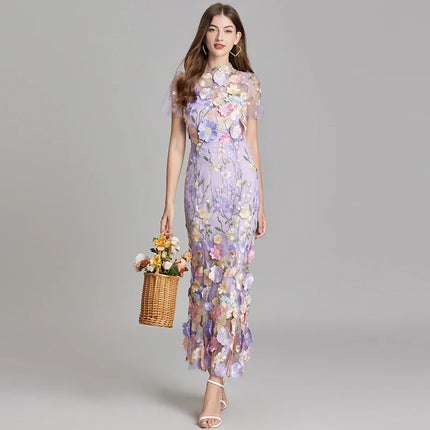Embroidered Flower Dress