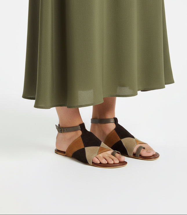 SULTAN Fancy Sandals - Brown