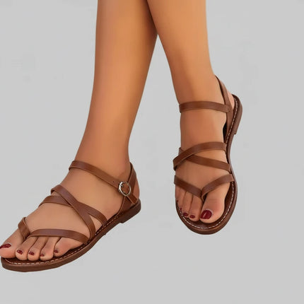 Strap Theory Sandals - Brown