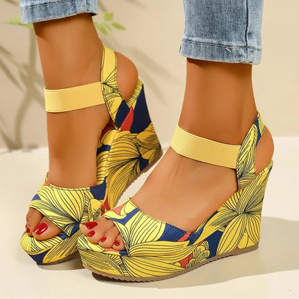 Forever Vibrant Wedge Sandals