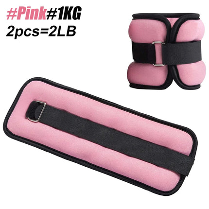 Pair Off Ankle or Wrist Weights Pink/Black