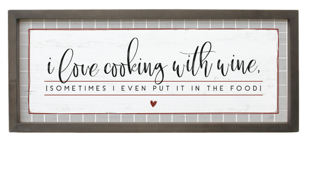 Cooking With Wine Wall Art