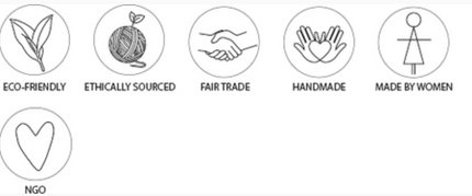 Dora Jute Tote Bag - Multi Navy