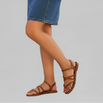 Strap Theory Sandals - Brown