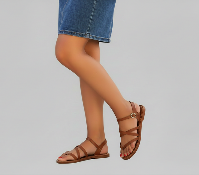 Strap Theory Sandals - Brown