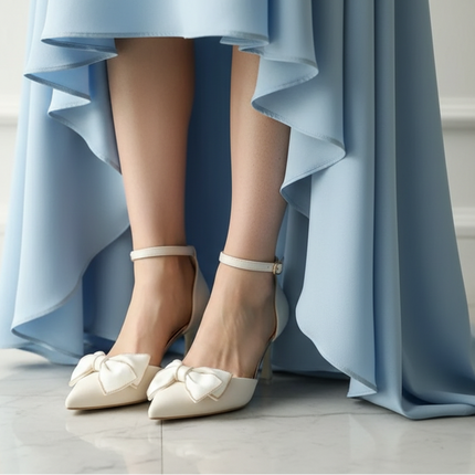 Pretty Knot Heels - Beige
