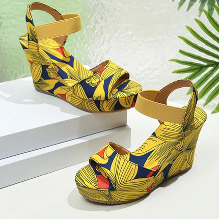 Forever Vibrant Wedge Sandals