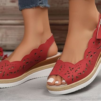 Trendy Slope Heel Sandals