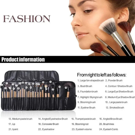 24 pcs Makeup Brush Sets Professional
